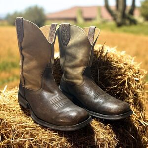 ARIAT Men 12 EE Xtra WIDE Rambler Square Toe Western Boots Earth Bomber 10002317